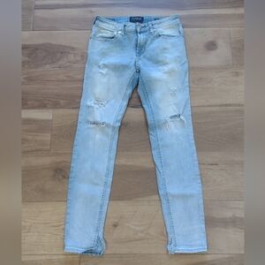 Light Blue Distressed Women Jeans